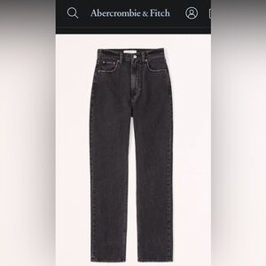 Abercrombie & Fitch Ultra High Rise Ankle Straight Jean
